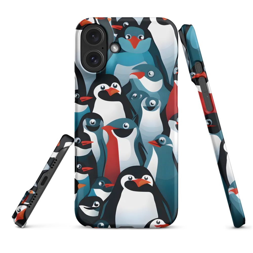 Penguin Parade | Phone Case |  16 Plus | Snap Case | Matte