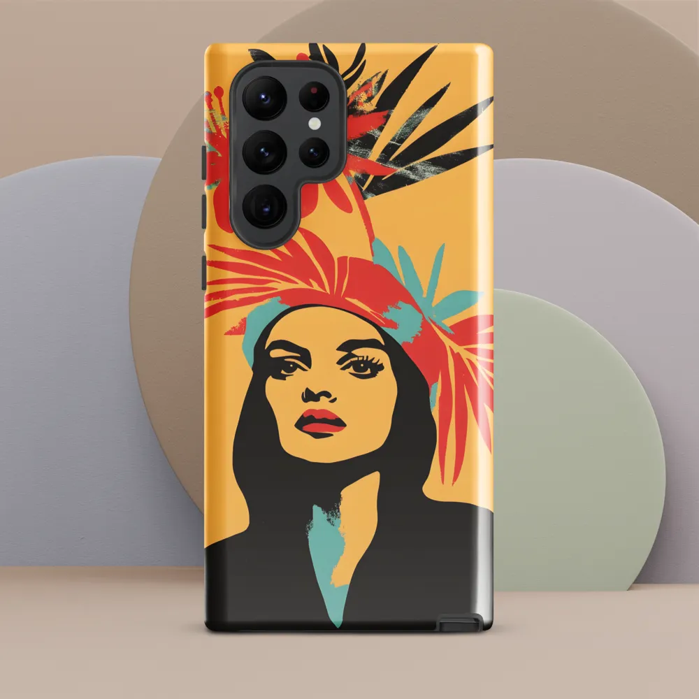 Tropical Elegance | Phone Case |  S22 Ultra | Tough Case | Glossy