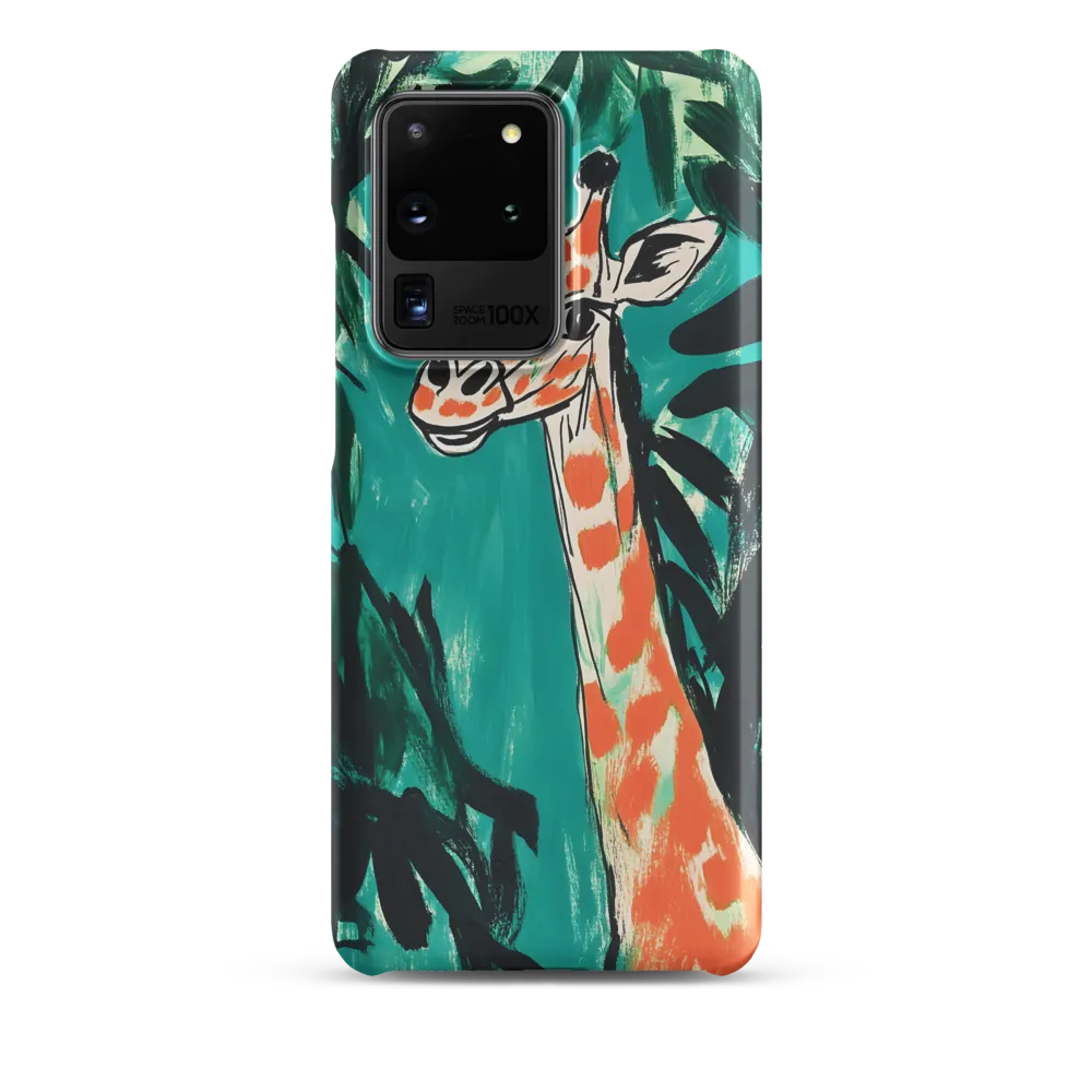 Curious Giraffe in Lush Greenery | Phone Case |  S20 Ultra | Snap Case | Matte