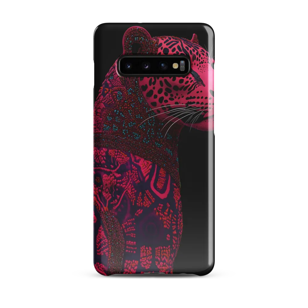 Surreal Majesty: The Pink Leopard | Phone Case |  S10 Plus | Snap Case | Glossy