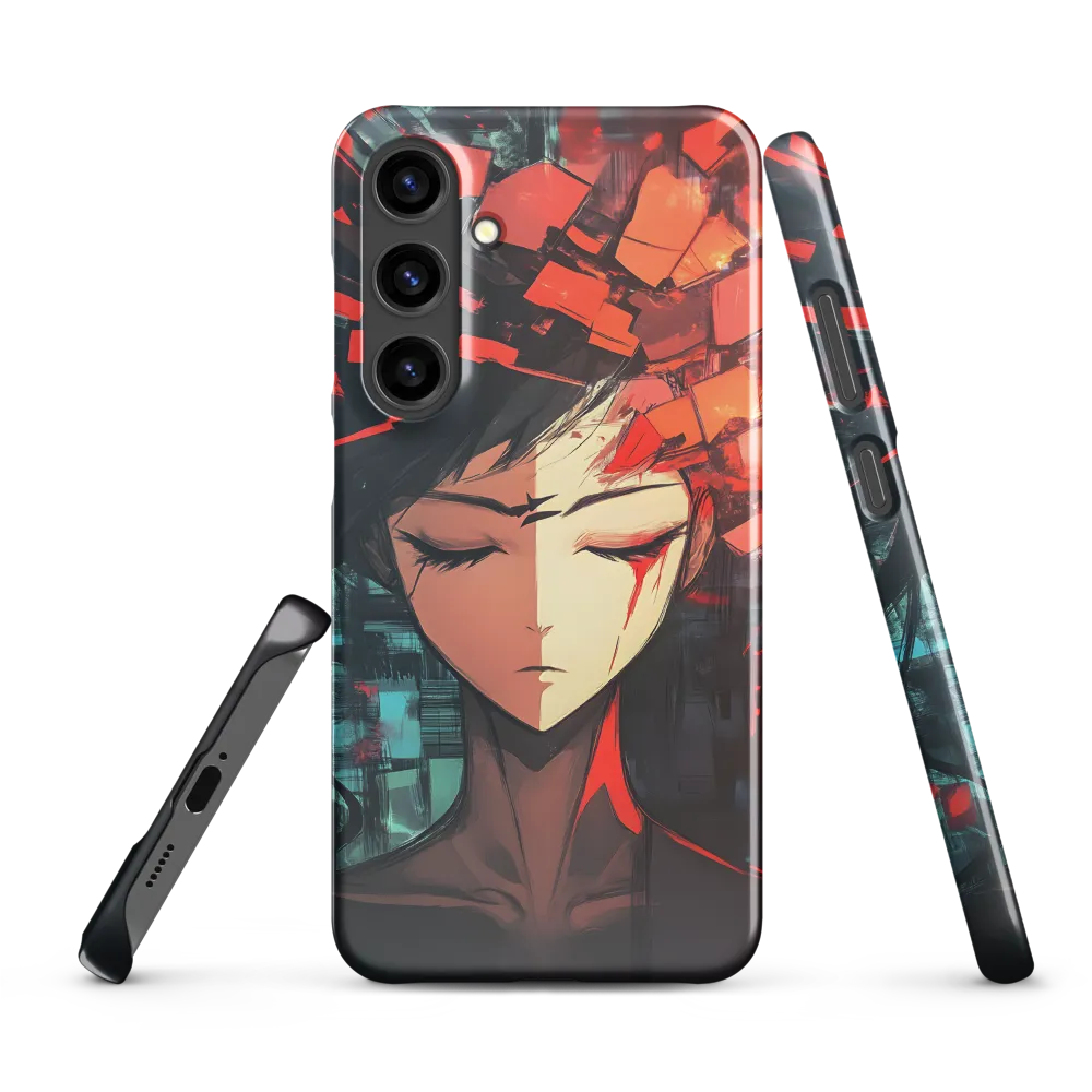 Fragmented Mind: The Silent Struggle | Phone Case |  S24 Plus | Snap Case | Glossy