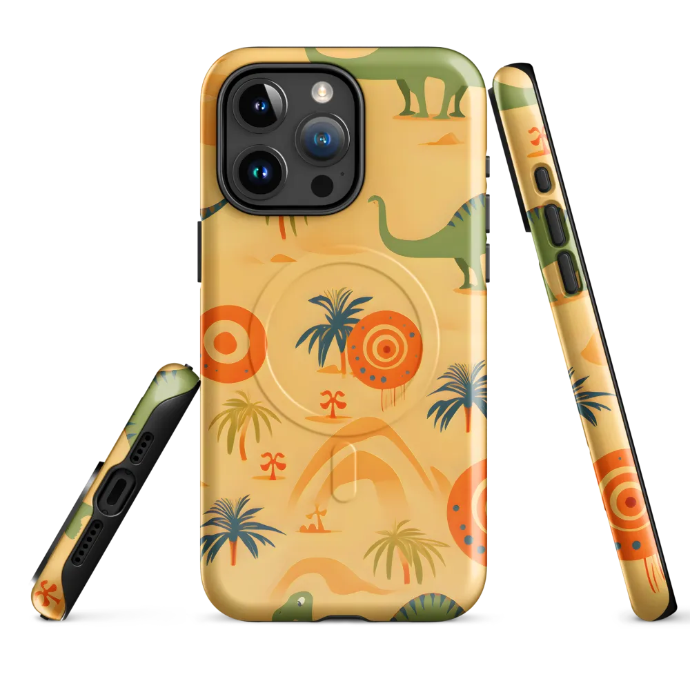 Prehistoric Playtime | Phone Case |  15 Pro Max | MagSafe® Tough Case | Glossy