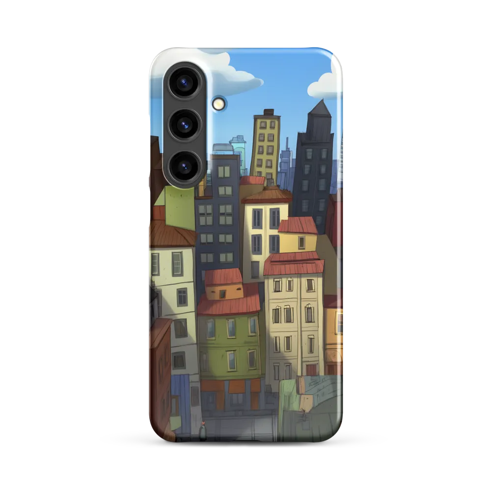 Urban Symphony: A Colorful Cityscape | Phone Case |  S24 Plus | Snap Case | Glossy