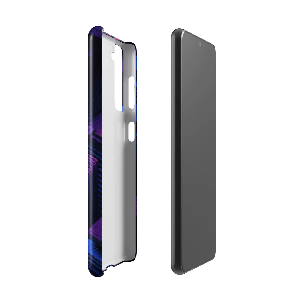 Geometric Dreams in Blue and Purple