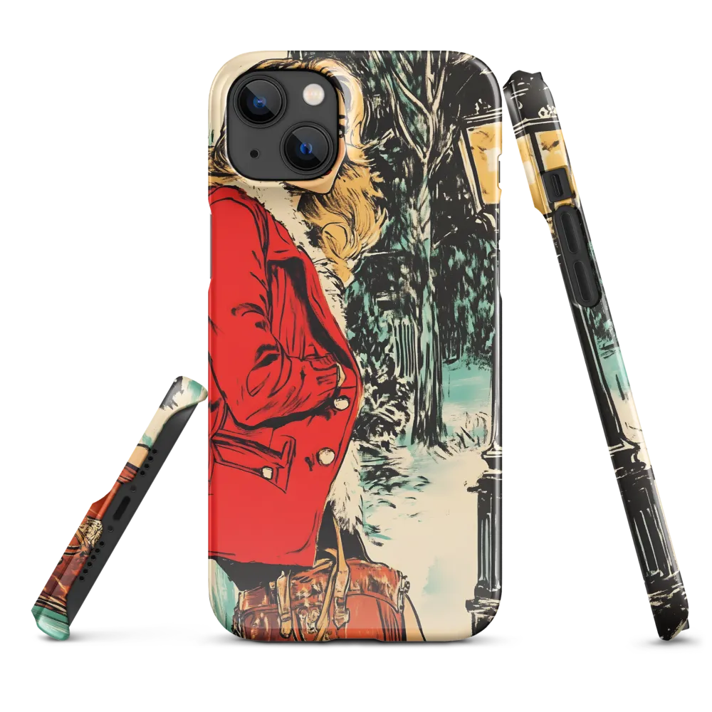 Winter Glamour in Red | Phone Case |  14 Plus | Snap Case | Glossy