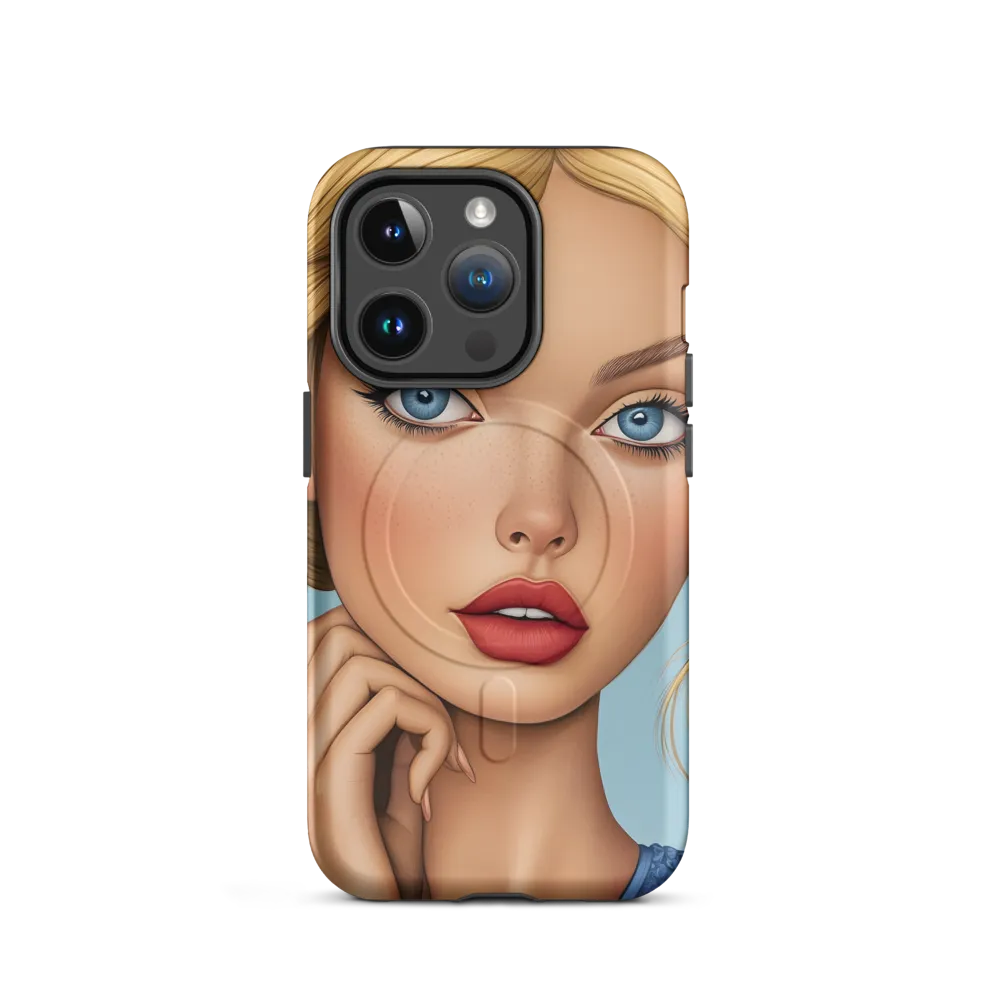 Serenity in Blue | Phone Case |  14 Pro | MagSafe® Tough Case | Matte