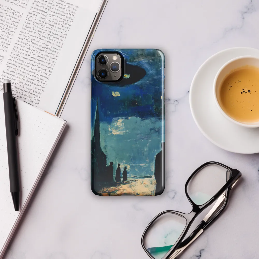 Enigmatic Encounter: A Surrealist UFO Landscape | Phone Case |  11 Pro Max | Snap Case | Glossy