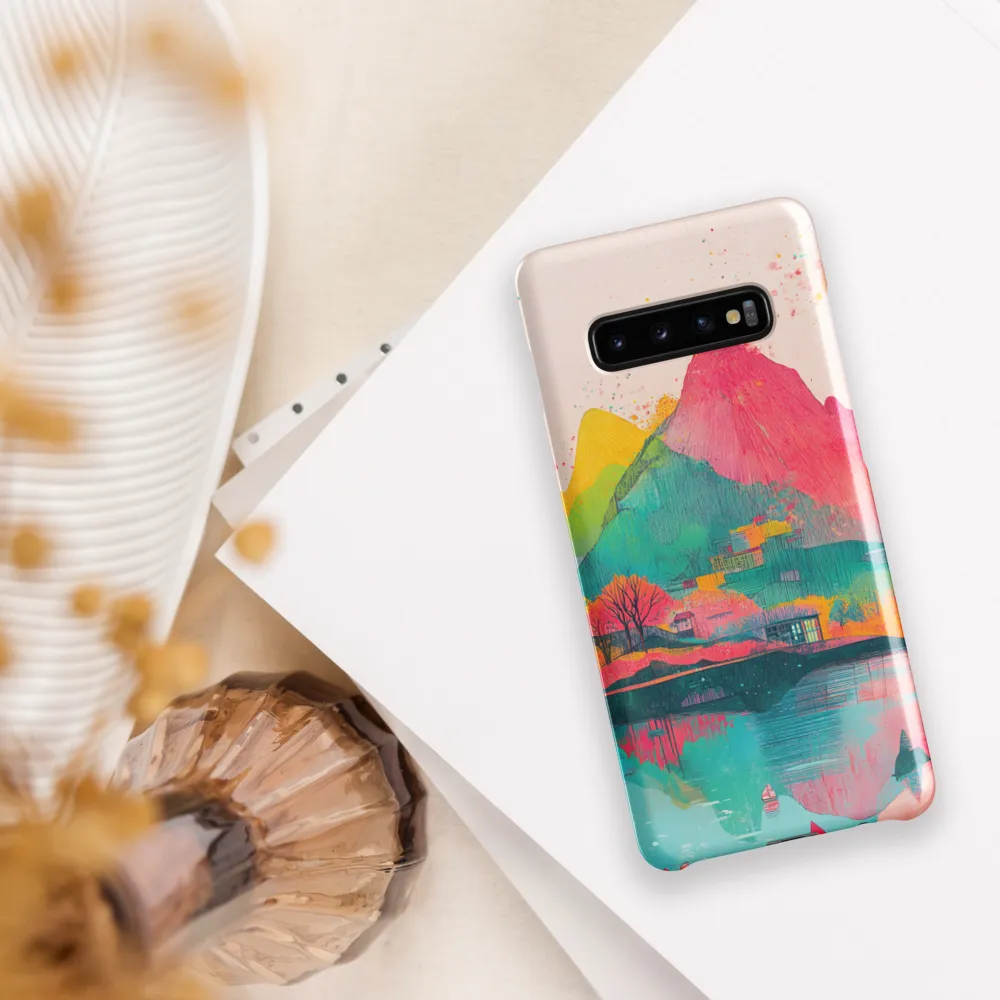 Vibrant Serenity: A Surreal Landscape | Phone Case |  S10 Plus | Snap Case | Glossy