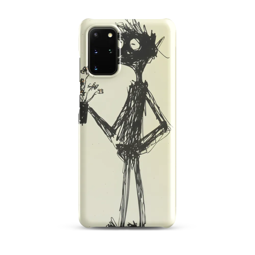 Whimsical Figure with Flowers
