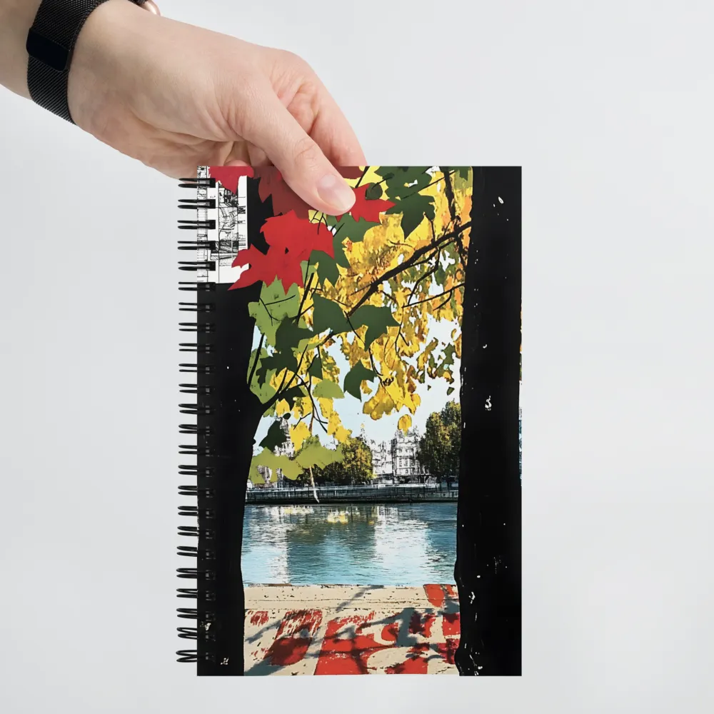 Nostalgic Reflections in Autumn Colors | Spiral Notebook