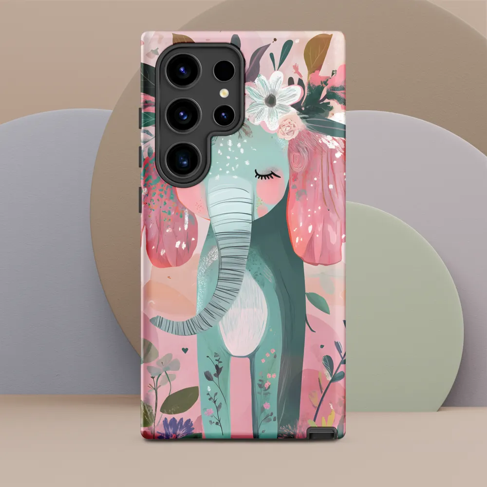 Whimsical Elephant in Bloom