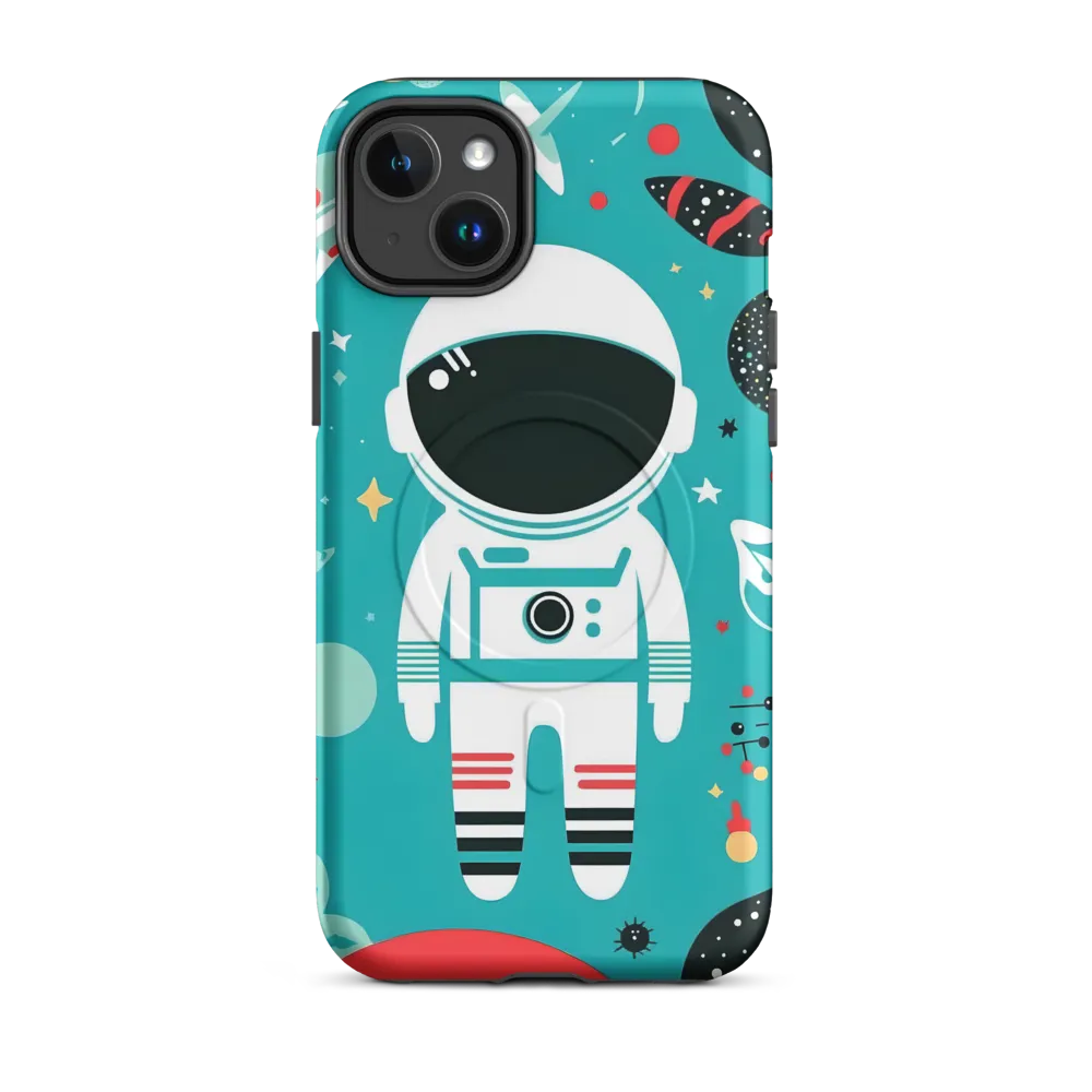 Whimsical Astronaut in Cosmic Wonderland