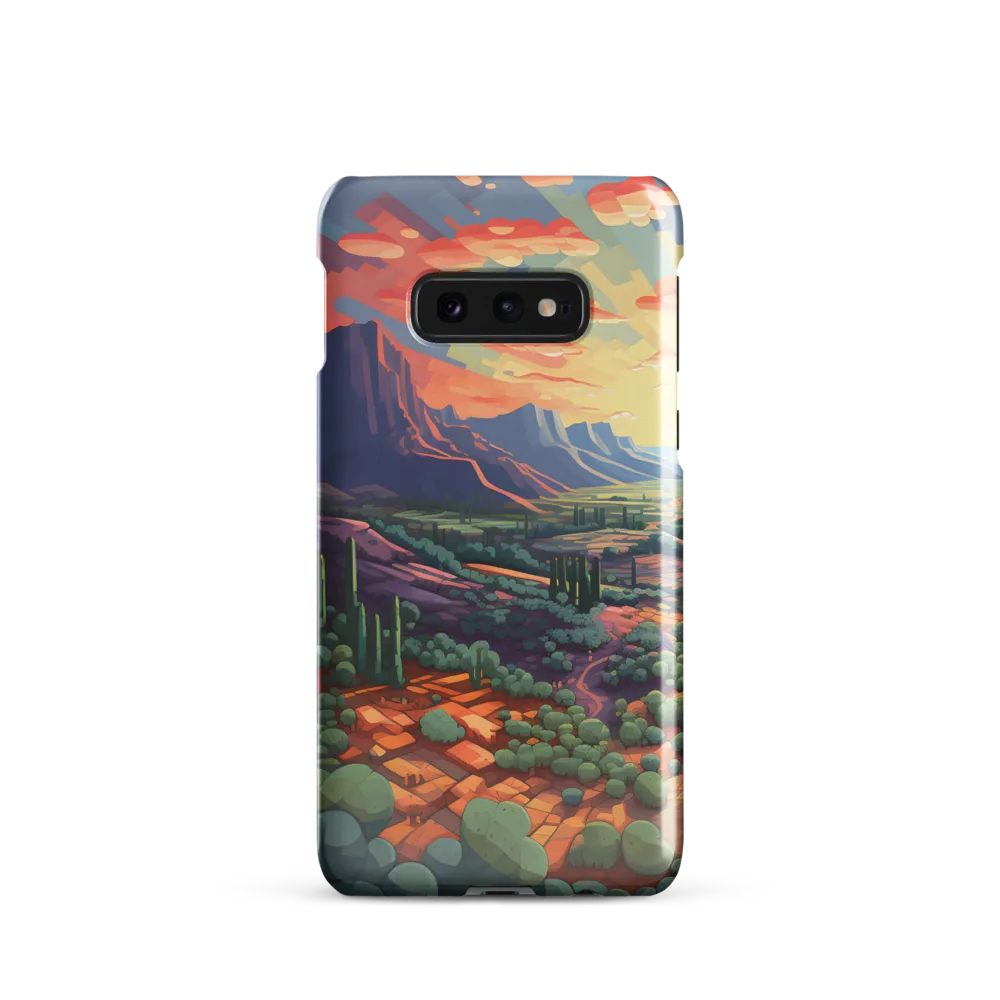 Desert Serenity at Dusk | Phone Case |  S10e | Snap Case | Glossy