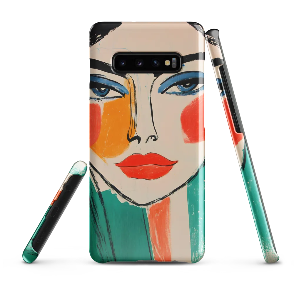 Vivid Portrait of a Modern Muse | Phone Case |  S10 Plus | Snap Case | Glossy