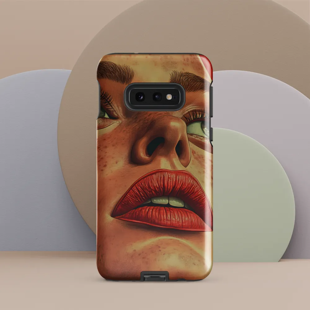 Red Intensity: A Portrait of Elegance