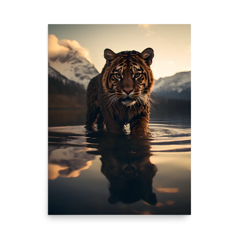 Majestic Reflection: The Tiger's Domain | Poster | 18″×24″