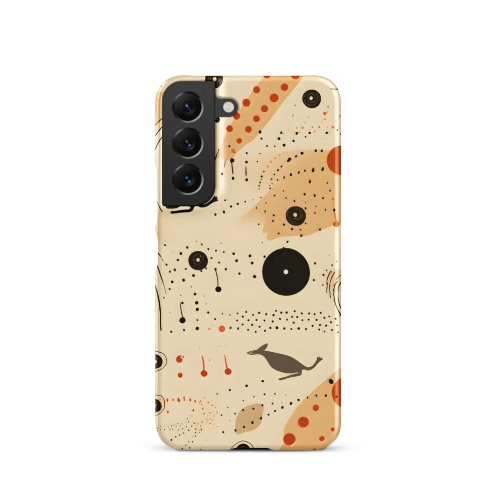 Playful Patterns in Earth Tones | Phone Case |  S22 | Snap Case | Matte