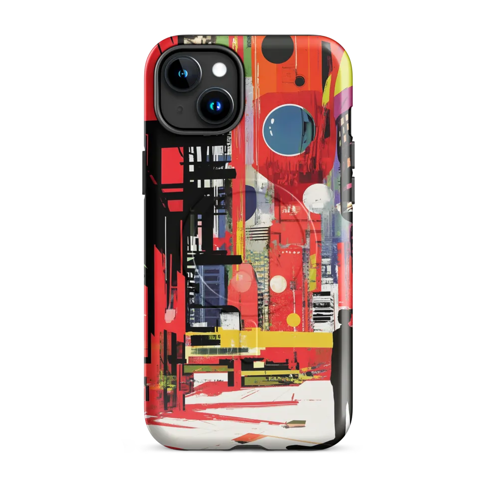 Urban Echoes: A Futuristic Reverie | Phone Case |  15 Plus | MagSafe® Tough Case | Glossy
