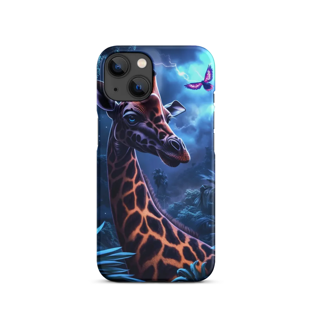 Mystical Giraffe in Twilight Jungle