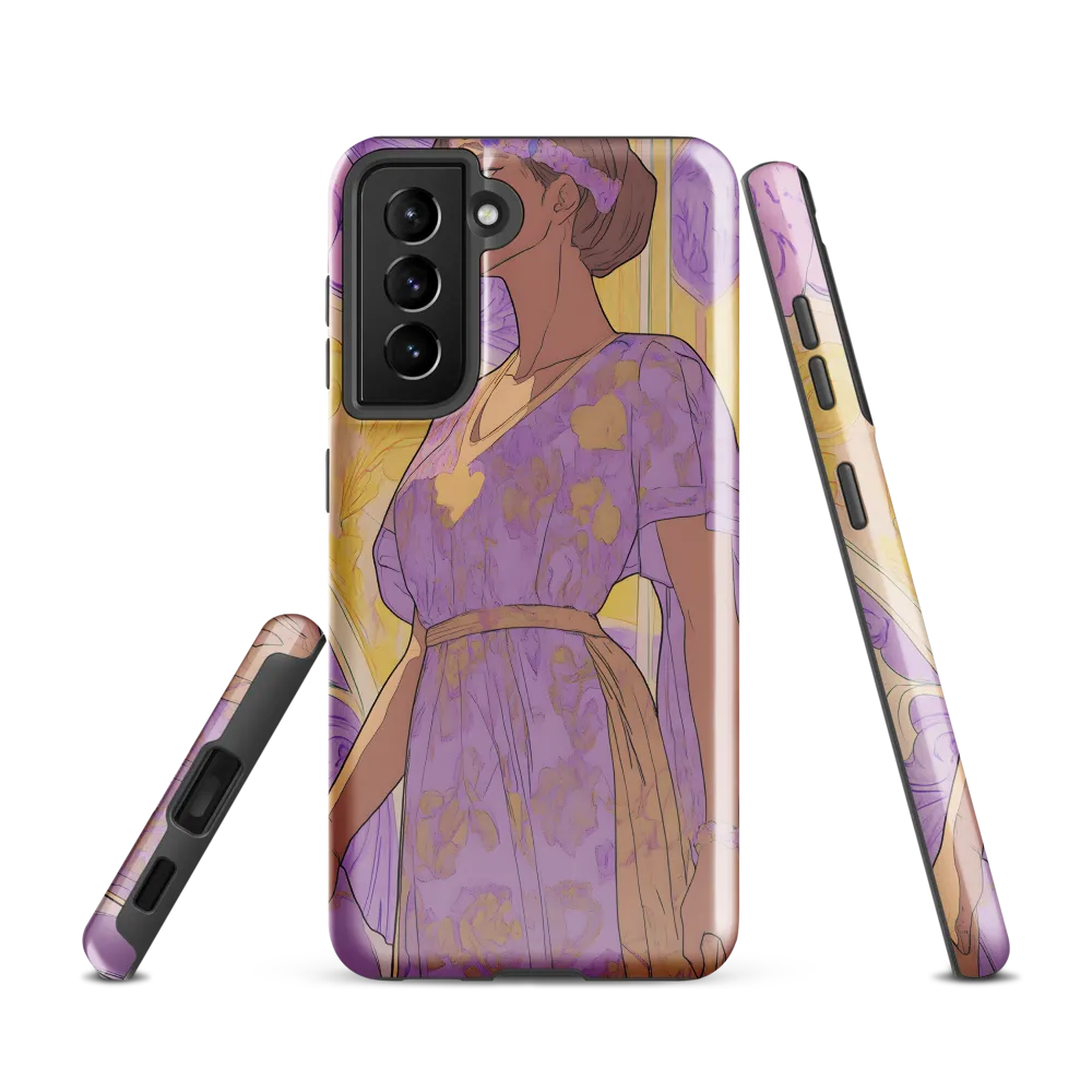 Elegance in Floral Harmony | Phone Case |  S21 | Tough Case | Glossy