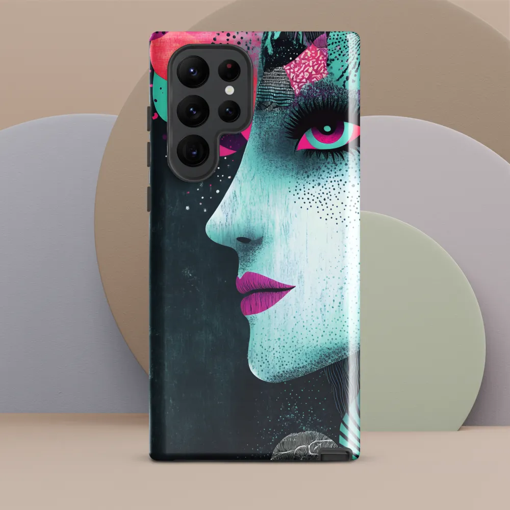 Mystical Beauty in Blue and Pink | Phone Case |  S22 Ultra | Tough Case | Glossy