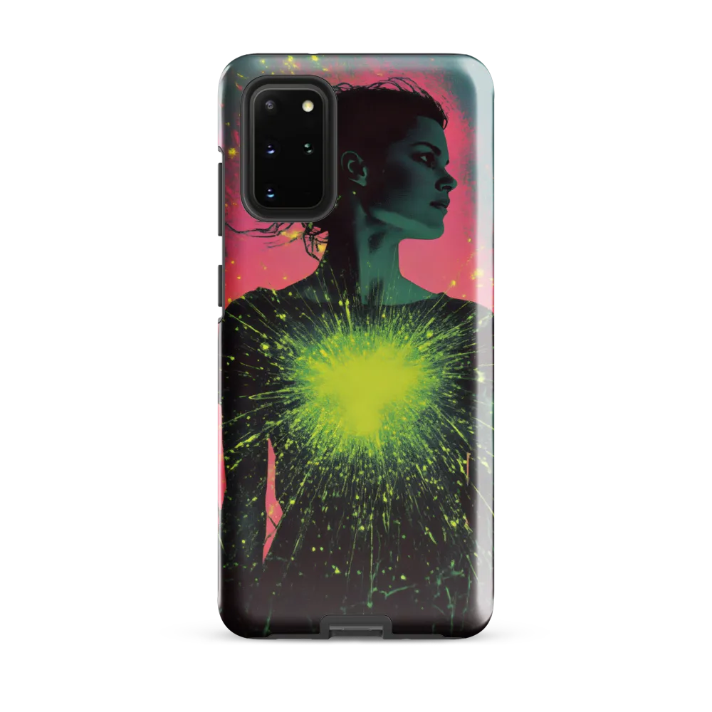Cosmic Heart: A Surreal Portrait of Strength