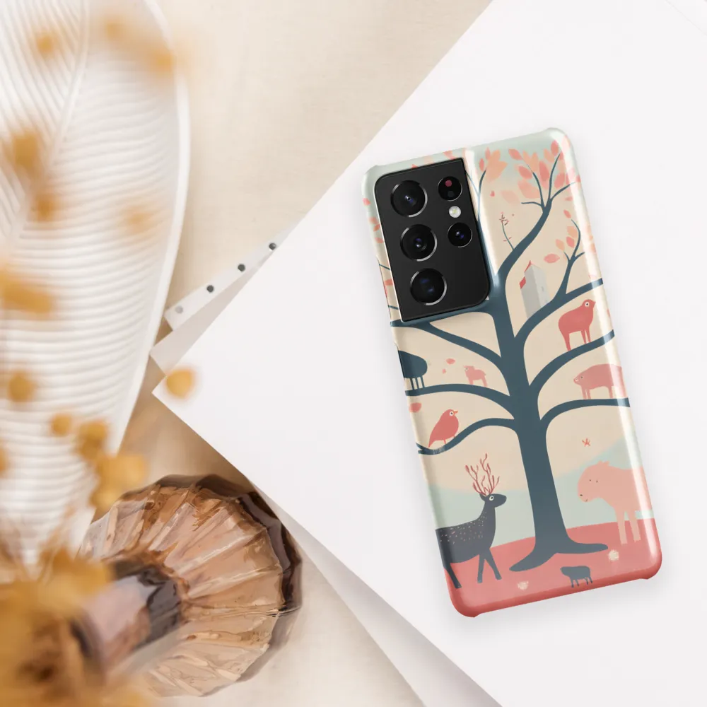 Whimsical Tree with Playful Creatures