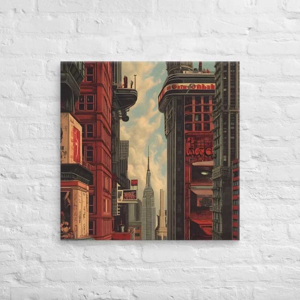 A Glimpse of Tomorrow: Urban Ambition | Canvas | 28″×28″