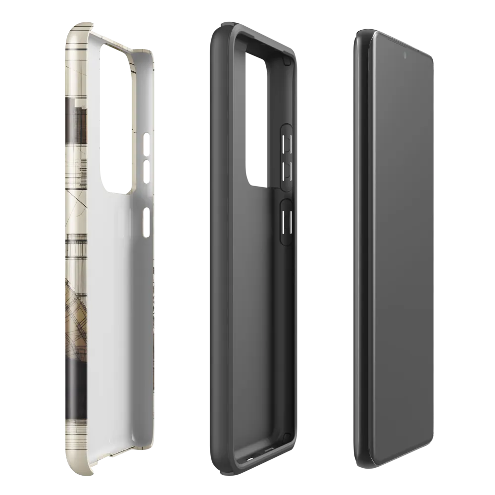 Quiet Reflections in Line | Phone Case |  S21 Ultra | Tough Case | Glossy
