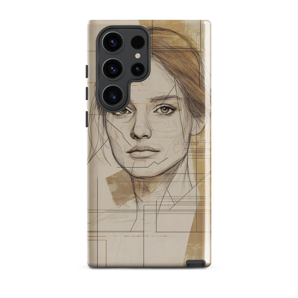 Geometric Elegance: A Modern Portrait