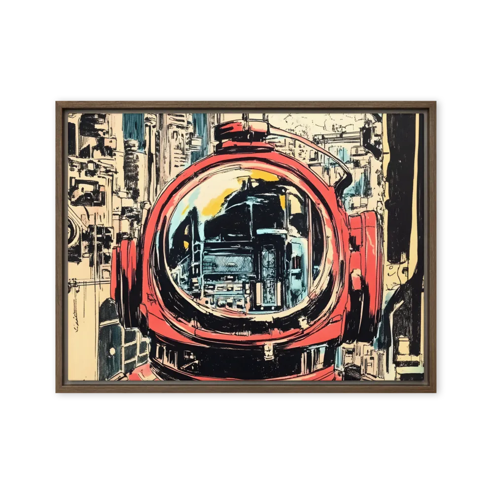 Reflections of Tomorrow | Canvas with Brown Frame | 18″×24″