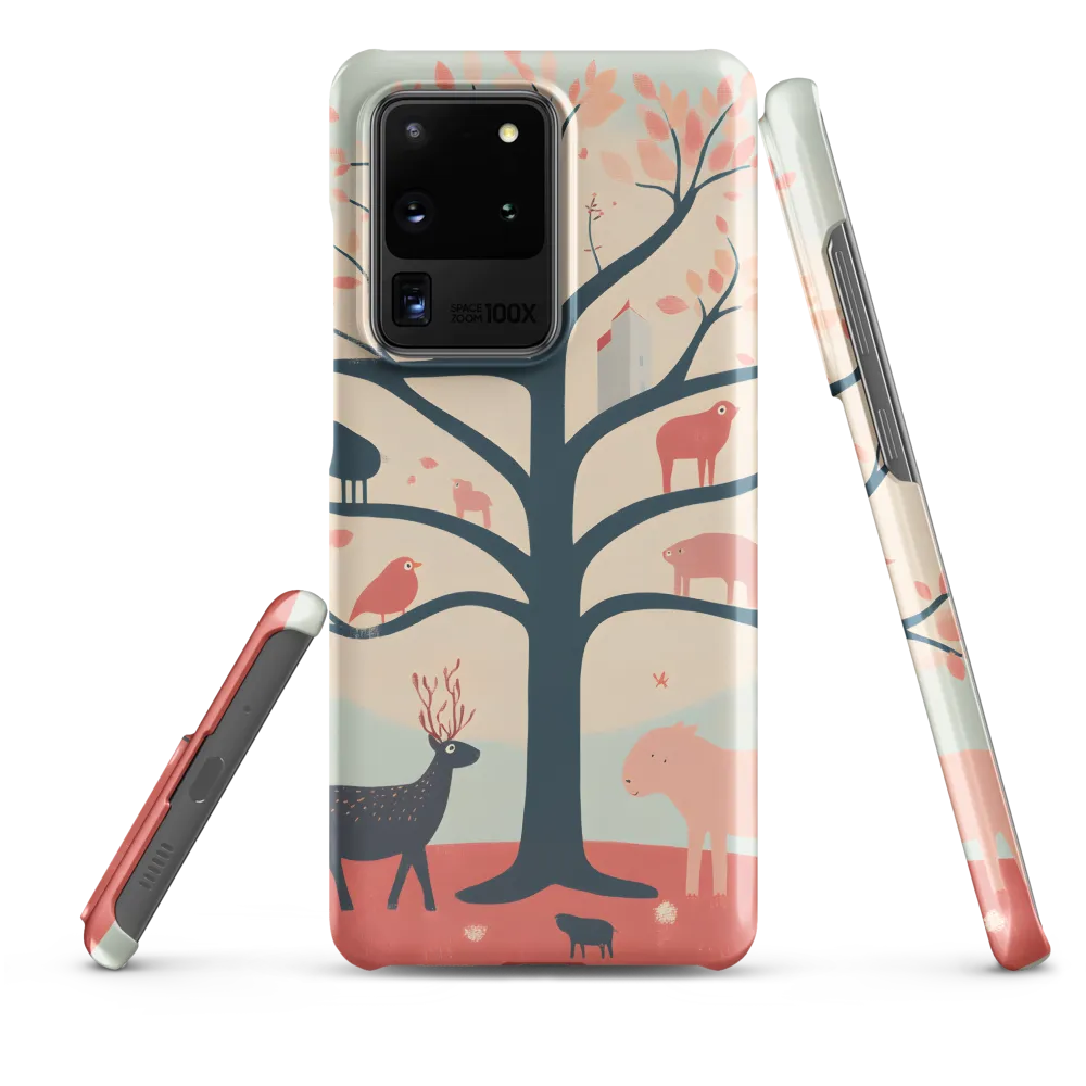 Whimsical Tree with Playful Creatures