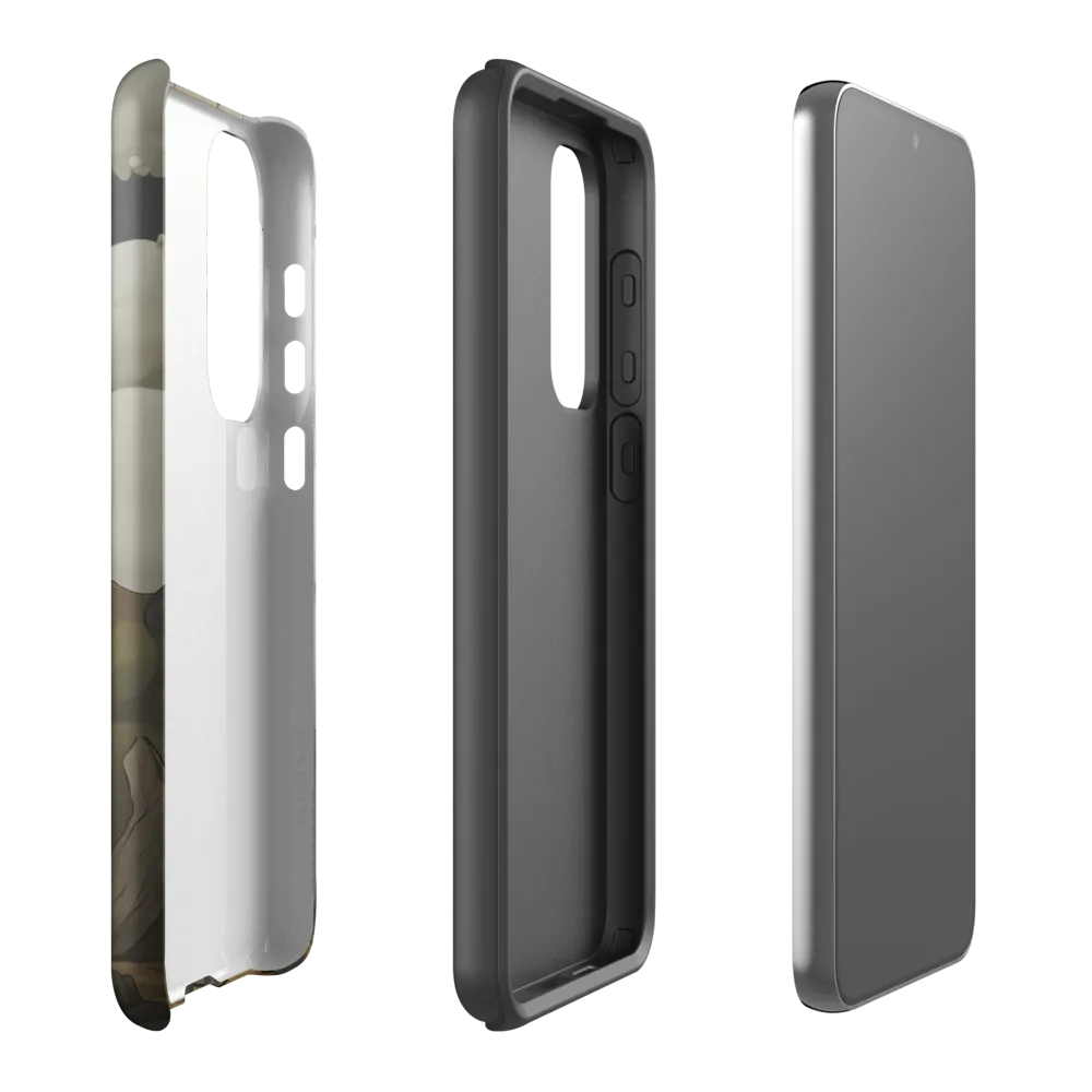 Whimsical Stone Figure in a Rocky Landscape | Phone Case |  S23 Plus | Tough Case | Matte