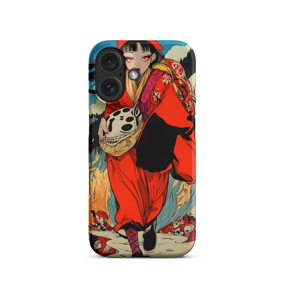 The Girl in Flames | Phone Case |  16 | Snap Case | Matte