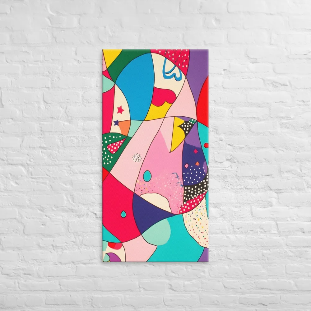 Playful Geometry in Color | Canvas | 24″×48″