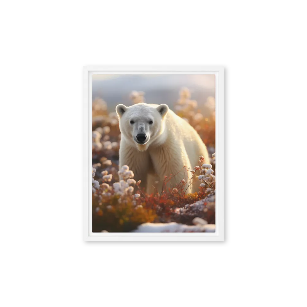 Harmony in the Frozen Wilderness | Canvas with White Frame | 11″×14″