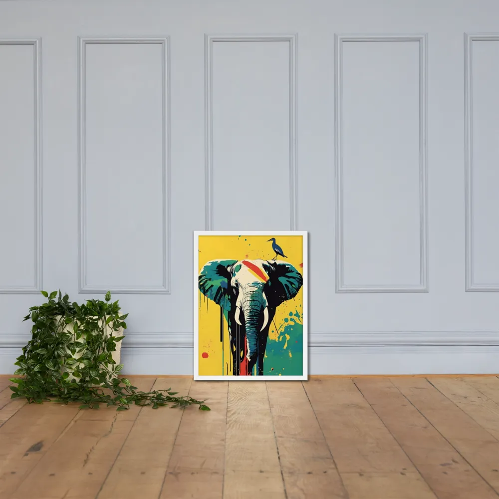 Elegance of the Wild: A Colorful Harmony | Poster with White Frame | 18″×24″