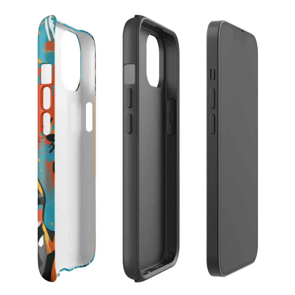 Dynamic Antelope in Vivid Abstract