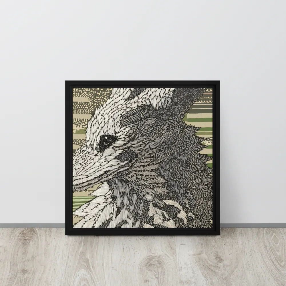Reflections of the Forest | Canvas with Black Frame | 16″×16″