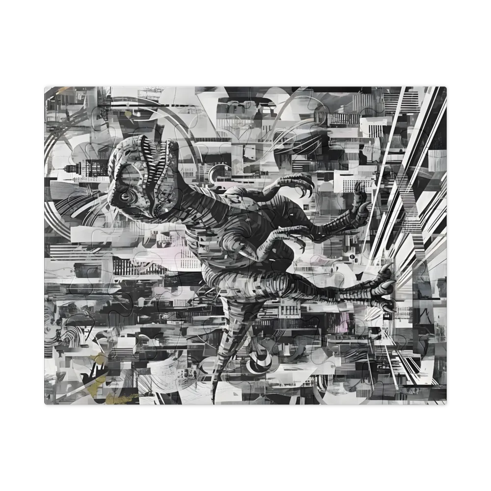 City Raptor 
 Jigsaw Puzzle in Tin Box