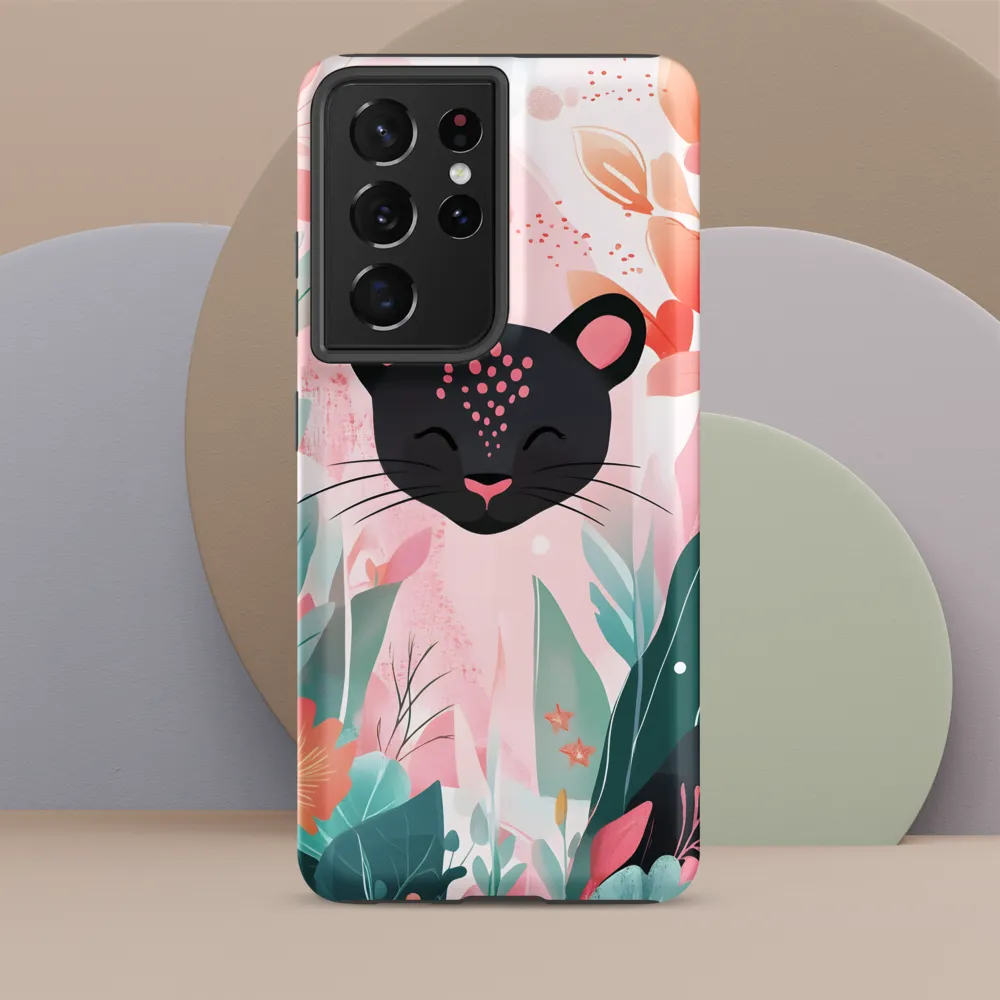 Whimsical Panther in Bloom