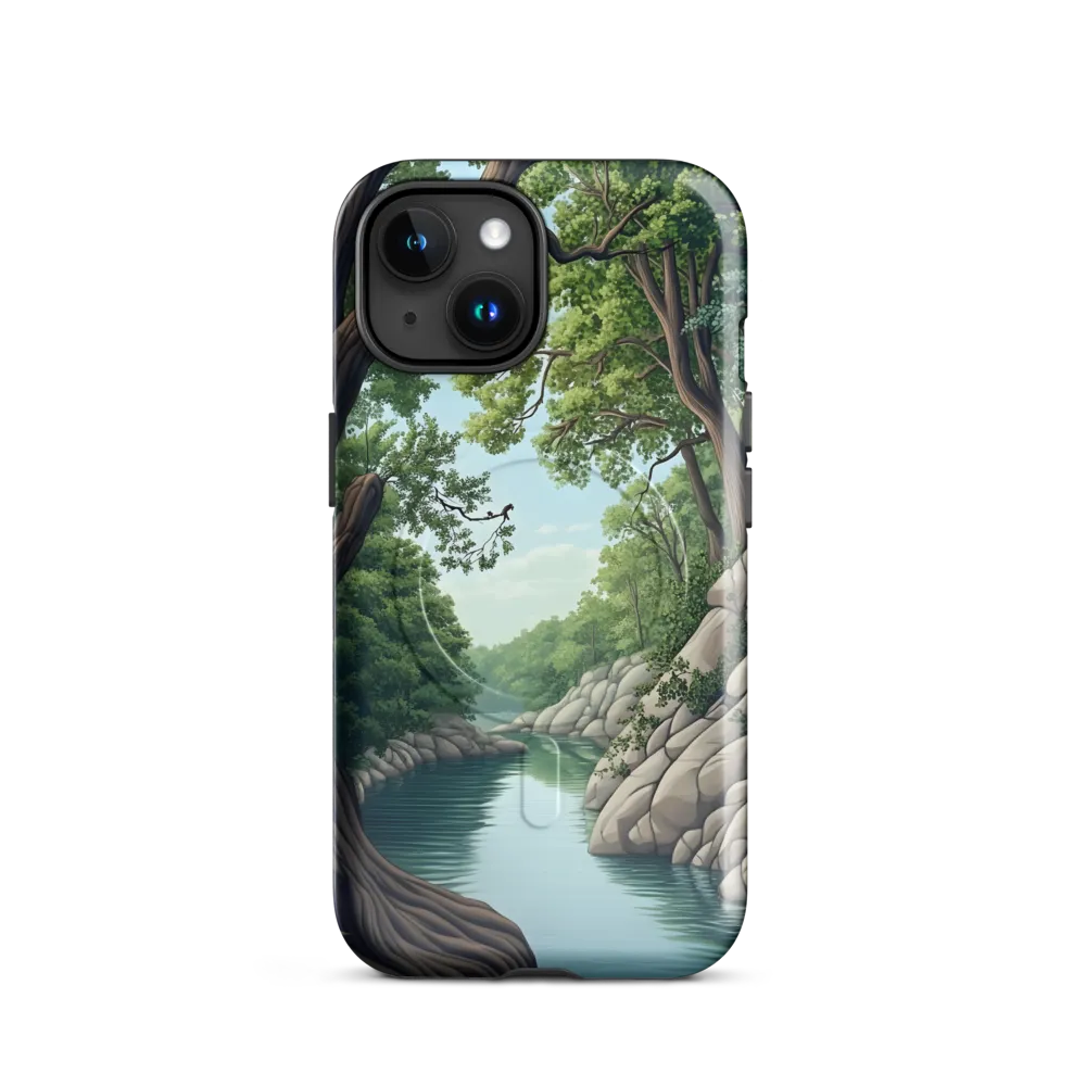 Tranquil Reflections: A Serene River Landscape