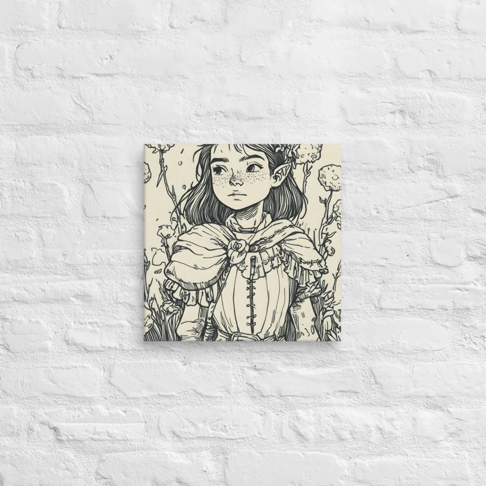 A Young Guardian of Nature | Canvas | 14″×14″