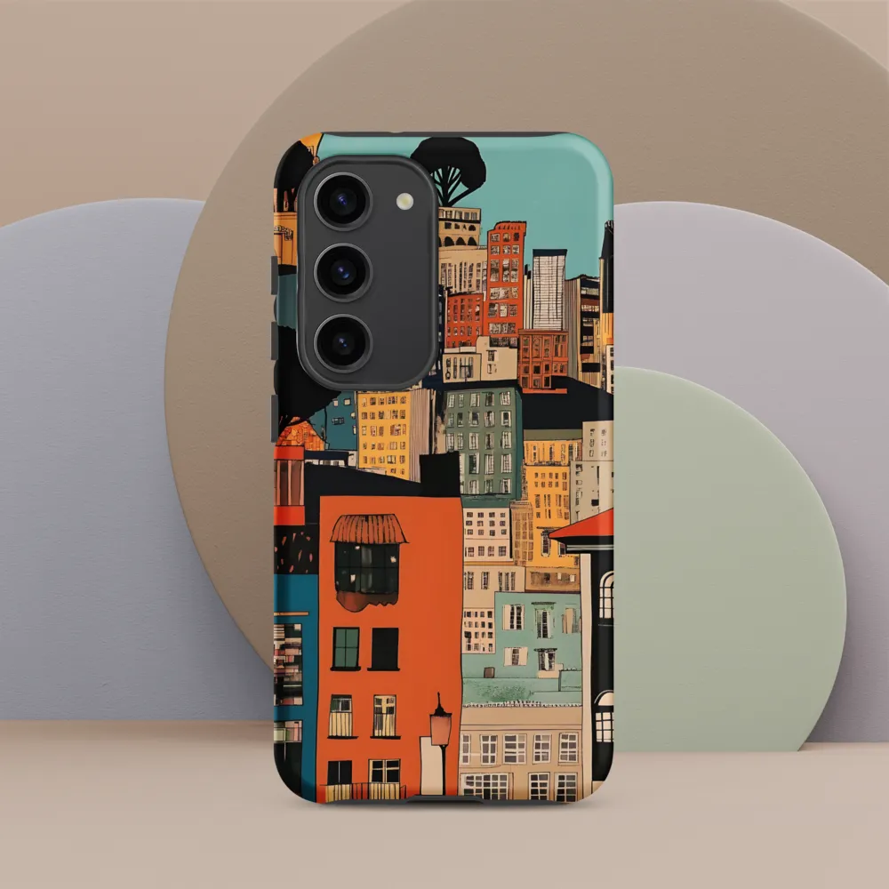 Urban Fusion: A Colorful Cityscape