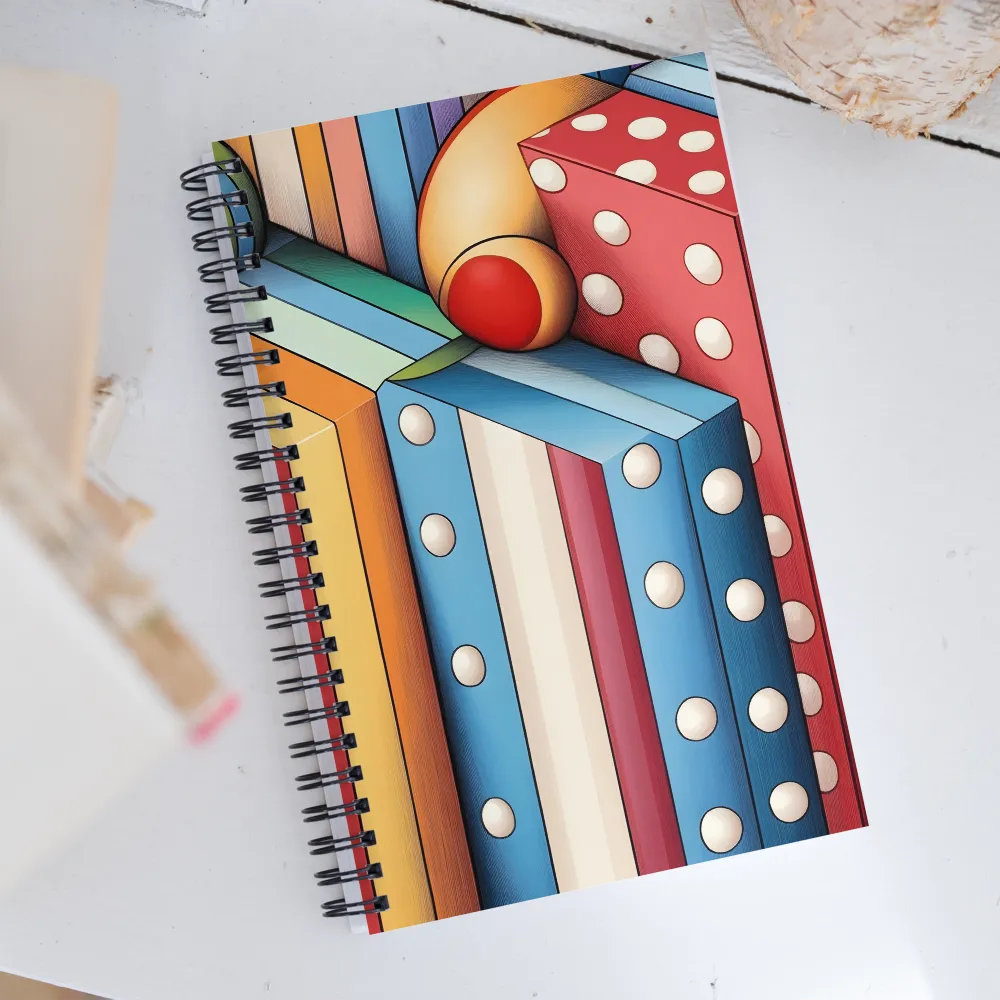 Vivid Geometry: A Playful Arrangement | Spiral Notebook