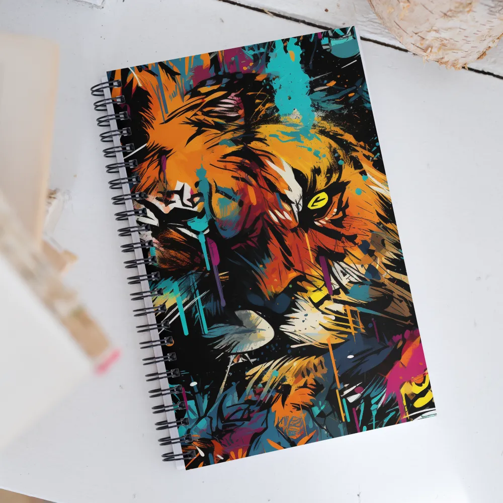 Fierce Majesty: The Lion's Roar | Spiral Notebook