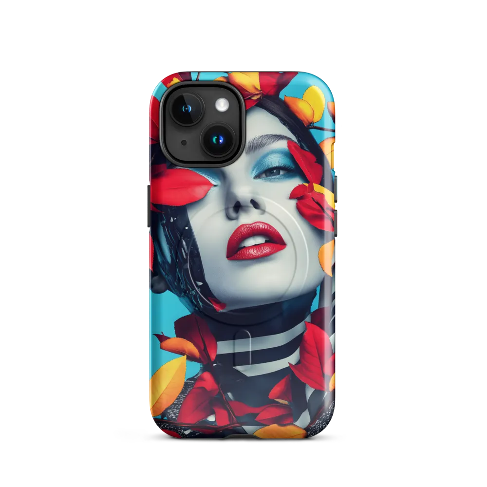 Futuristic Fusion: Nature Meets Technology | Phone Case |  15 | MagSafe® Tough Case | Glossy
