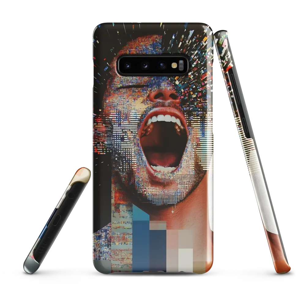 Eruptive Expression | Phone Case |  S10 Plus | Snap Case | Glossy