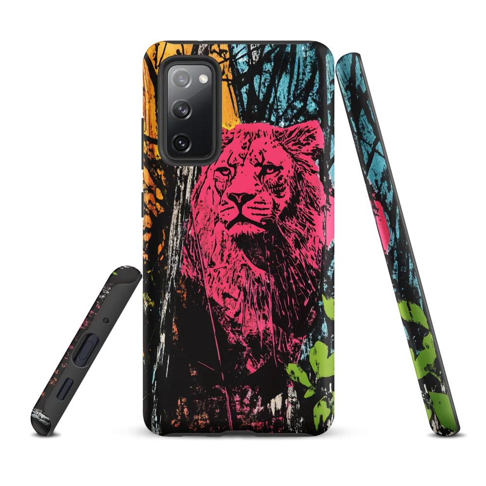 Fierce Vibrance: The Pink Lion