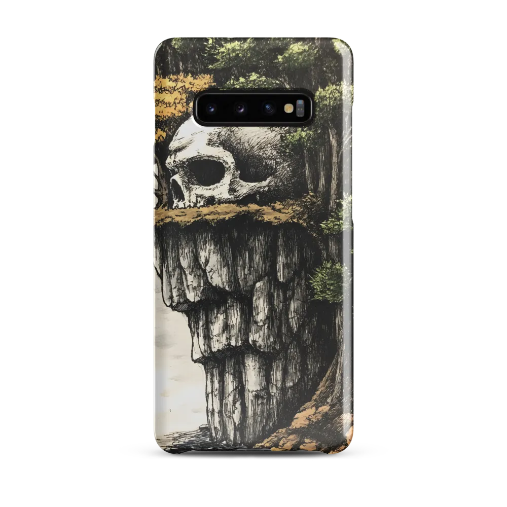 The Whispering Skull: A Surreal Encounter with Nature | Phone Case |  S10 Plus | Snap Case | Glossy